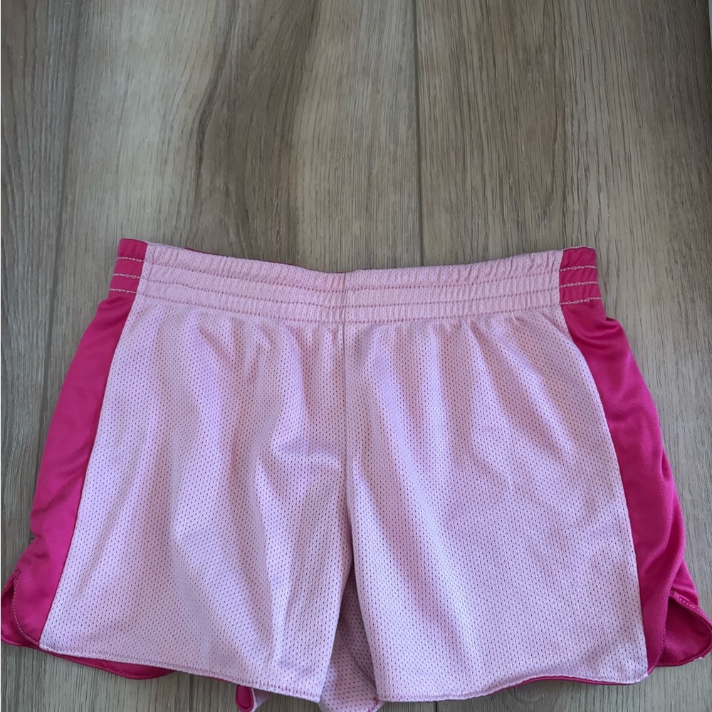 Danskin Kids Pink Mesh Shorts reversible